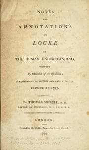 Tapa de Notes and annotations on Locke on the human understanding