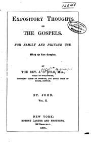 Tapa de Expository Thoughts on the Gospels: For Family and Private Use. With the Text Complete