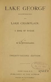 Tapa de Lake George, illustrated, and Lake Champlain