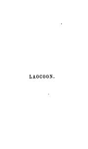 Tapa de Laocoon: an essay on the limits of painting and poetry, tr. by E.C. Beasley