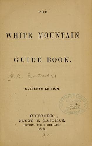 Tapa de The White Mountain guide book