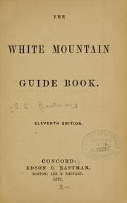 Tapa de The White Mountain guide book