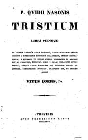 Tapa de P. Ovidii Nasonis Tristium libri quinque: ad veterum librorum fidem recensuit ..