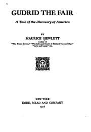 Tapa de Gudrid the Fair: A Tale of the Discovery of America
