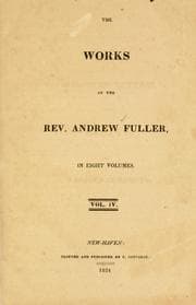 Tapa de The complete works of Rev. Andrew Fuller