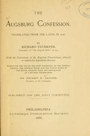 Tapa de The Augsburg Confession