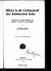 Tapa de Blicke in die Geisteswelt der heidnischen Kols
