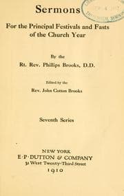 Tapa de Sermons for the principal festivals and fasts of the church year