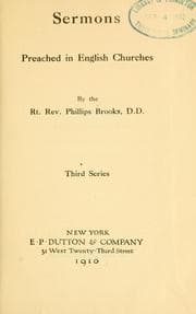 Tapa de Sermons preached in English churches