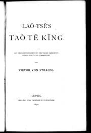 Tapa de Laò-Tsè's Taò Te King