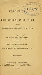 Tapa de An exposition of the Confession of Faith of the Westminster Assembly of Divines