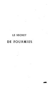Tapa de Le secret de Fourmies: avec un plan de la place de l'e?glise