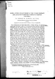 Tapa de Notes on the Indian tribes of the Yukon district and adjacent northern portion of British Columbia