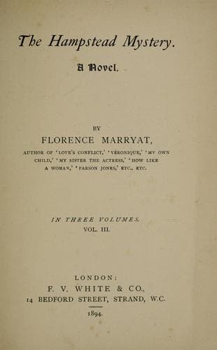 Tapa de The Hampstead mystery