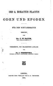 Tapa de Oden und Epoden