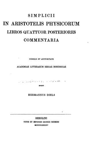 Tapa de Commentaria in Aristotelem graeca.