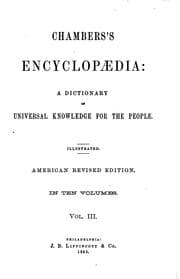 Tapa de Chambers's Encyclopaedia: A Dictionary of Universal Knowledge for the People