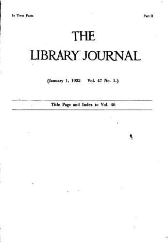 Tapa de Library Journal