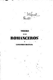 Tapa de Tesoro de los romanceros y cancioneros españoles, históricos, caballerescos ..