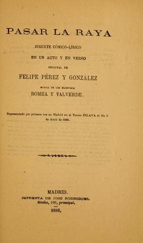Tapa de Pasar la raya