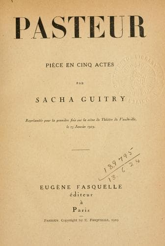 Tapa de Pasteur