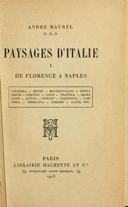 Tapa de Paysages d'Italie