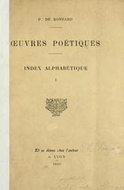 Tapa de P. de Ronsard