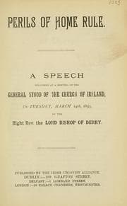 Tapa de Perils of home rule