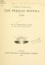 Tapa de The Persian mystics, [II]: Jámí