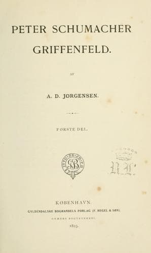Tapa de Peter Schumacher Griffenfeld