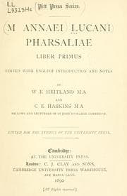 Tapa de Pharsaliae, liber primus