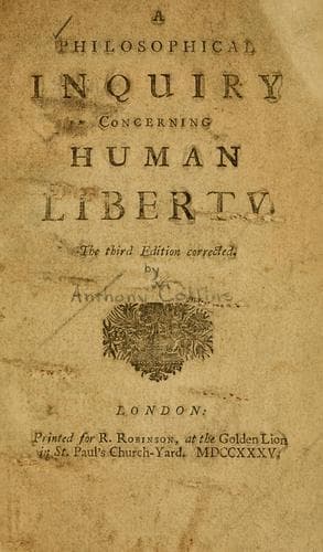 Tapa de A philosophical inquiry concerning human liberty