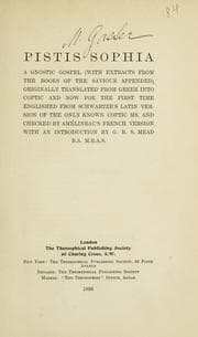 Tapa de Pistis Sophia