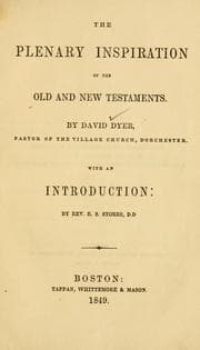 Tapa de The plenary inspiration of the Old and New Testaments
