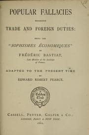 Tapa de Popular fallacies regarding trade and foreign duties