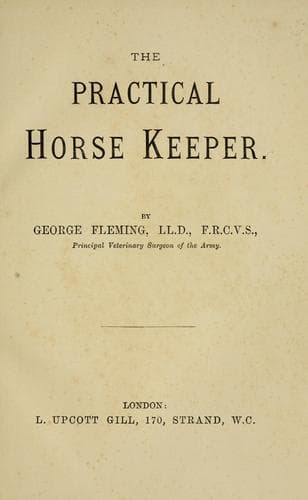 Tapa de The practical horse keeper