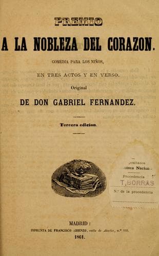 Tapa de Premio a la nobleza del corazón