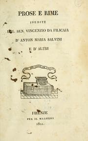 Tapa de Prose e rime inedite