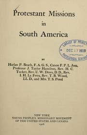 Tapa de Protestant missions in South America