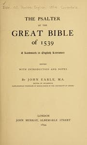 Tapa de The Psalter of the Great Bible of 1539