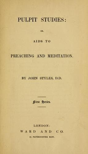 Tapa de Pulpit studies