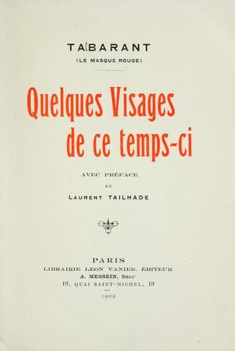 Tapa de Quelques visages de ce temps-ci