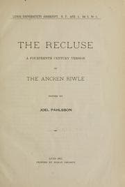 Tapa de The recluse