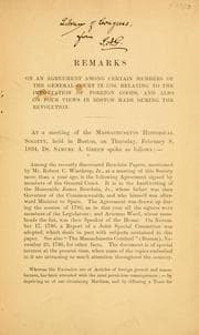 Tapa de Remarks on an agreement among certain members of the general court in 1786