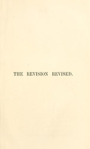 Tapa de The revision revised