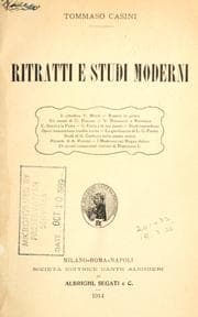 Tapa de Ritratti e studi moderni