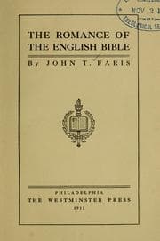 Tapa de The romance of the English Bible