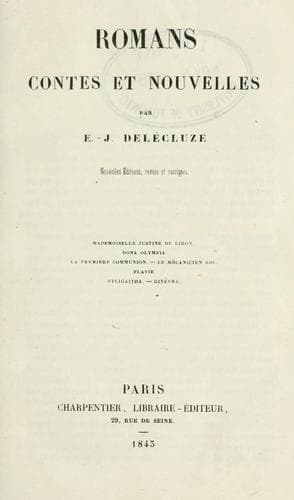 Tapa de Romans, contes et nouvelles