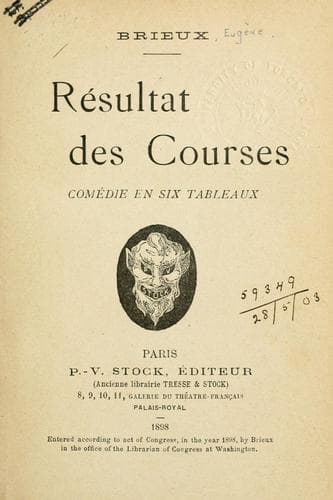 Tapa de Résultat des courses