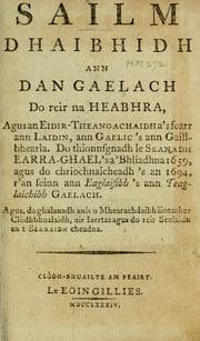 Tapa de Sailm Dhaibhidh ann dan Gaelach do reir na Heabhra
